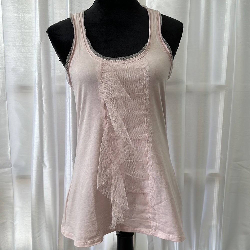 ⚡️3/$25 Gap Pink Ruffled Tank Top